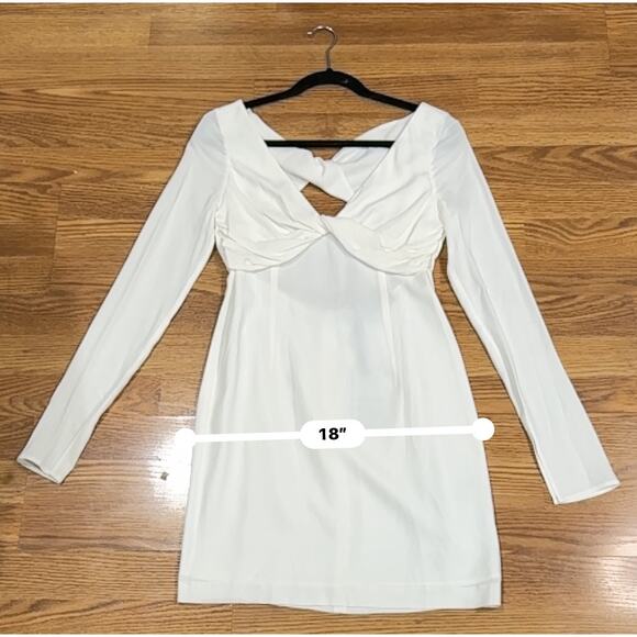 BLUMARINE Back Cut Out Mini Dress in black natural ivory IT 42 ( US 6) - Picture 9 of 14